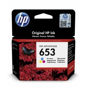 Inkoustová náplň HP 653 tříbarevná (3YM74AE#BHK)