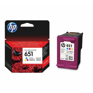 Inkoustová náplň HP 651 tříbarevná (C2P11AE#BHK)