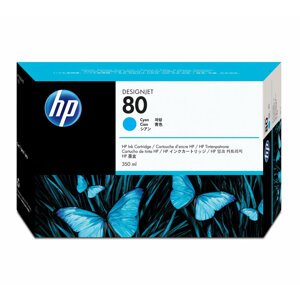 Inkoustová náplň HP 80 azurová (350 ml) (C4846A)