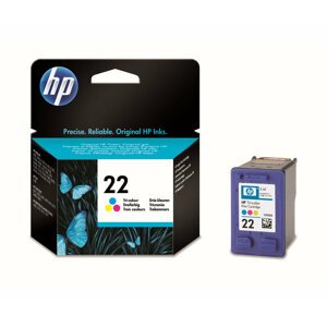 Inkoustová náplň HP 22 tříbarevná (C9352AE#UUQ)