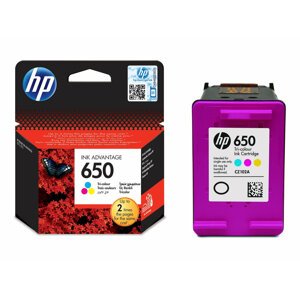Inkoustová náplň HP 650 tříbarevná (CZ102AE#BHK)
