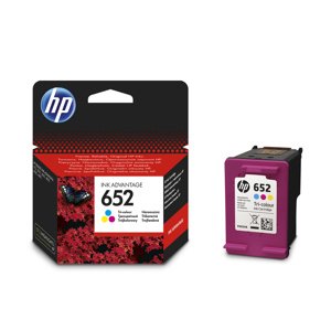 Inkoustová náplň HP 652 tříbarevná (F6V24AE#BHK)