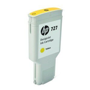 Inkoustová náplň HP 727 žlutá (300 ml) (F9J78A)