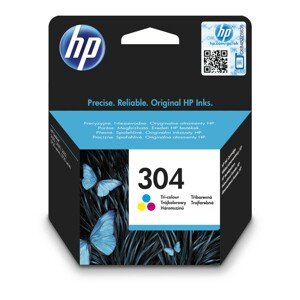 Inkoustová náplň HP 304 tříbarevná (N9K05AE#BA3)
