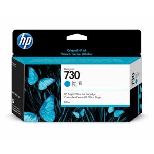 Inkoustová náplň HP 730 azurová (130 ml) (P2V62A)