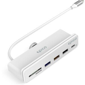 Epico 7in1 USB-C Hub pro Apple iMac 24" bílý