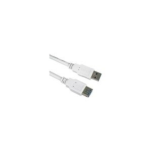 PremiumCord Prodlužovací kabel USB 3.0 Super-speed 5Gbps A-A, MF, 9pin, 5m bílá