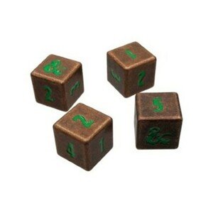 UP - Heavy Metal Fall 21 Copper and Green D6 Dice Set Dungeons & Dragons