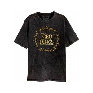 Tričko Lord of the Rings - Gold Foil Logo L