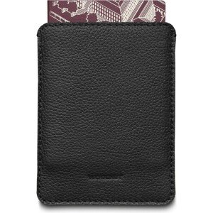 Woolnut kožené Sleeve pouzdro pro cestovní pas černé