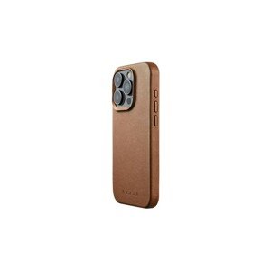 Mujjo Full Leather kryt Apple iPhone 15 Pro světle hnědý
