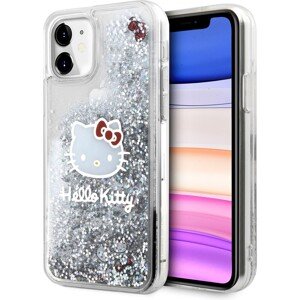 Hello Kitty Liquid Glitter Electroplating Head Logo Kryt iPhone 11 čirý