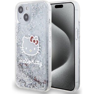 Hello Kitty Liquid Glitter Electroplating Head Logo Kryt iPhone 12/12 Pro čirý