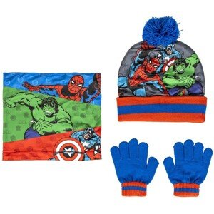 Zimní set čepice, nákrčník a rukavice Marvel – Avengers