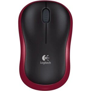 Logitech Wireless Mouse M185 bezdrátová myš červená
