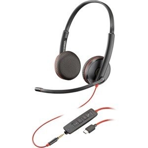 Poly Blackwire C3225 USB-C sluchátka, černá