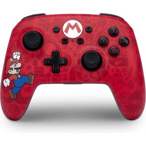 PowerA Enhanced bezdrátový herní ovladač pro Nintendo Switch (OLED, Switch, Lite) Mario Here We Go