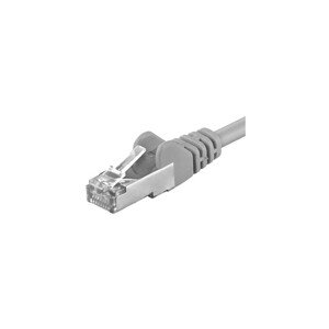 Premiumcord Patch kabel CAT6a S-FTP RJ45-RJ45 AWG 26/7 šedý 15m