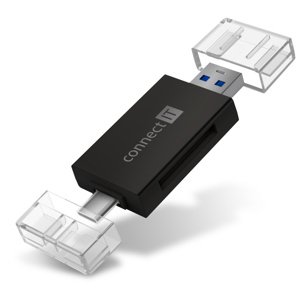 CONNECT IT USB-C/USB-A čtečka karet; CFF-1020-BK