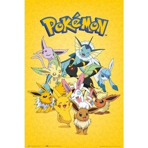 Plakát Pokémon - Eevee Evolutions (190)