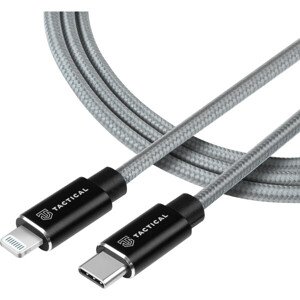 Tactical Fast Rope Aramid Cable USB-C/Lightning MFI 0,3m šedý