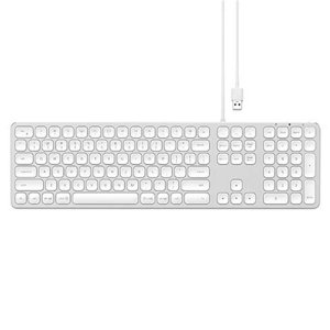 Satechi klávesnice Aluminium Wired USB Keyboard, stříbrná