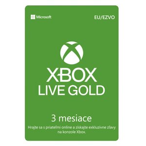 Xbox Live GOLD 3 měsíční předplatné CD-Key