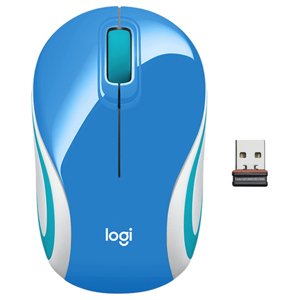 Kancelářská myš Logitech Wireless Mini Mouse M187, blue