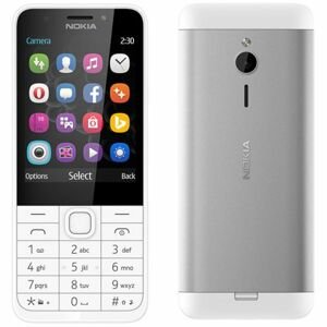 Nokia 230, Dual SIM, stříbrný