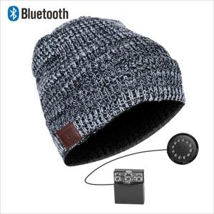 Bluetooth čepice, šedo-bílá