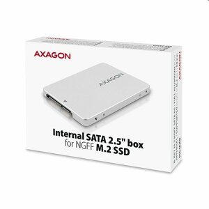 AXAGON RSS-M2SD, M.2 SSD, SATA, 2.5 "interní adaptér, hliníkové provedení
