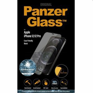 Ochranné temperované sklo PanzerGlass Case Friendly pro Apple iPhone 12/12 Pro, černé