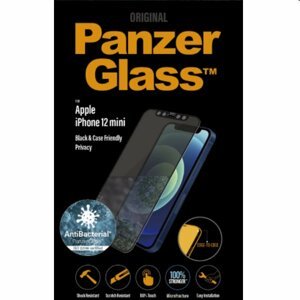 Ochranné sklo PanzerGlass Case Friendly AB pro Apple iPhone 12 mini, černé