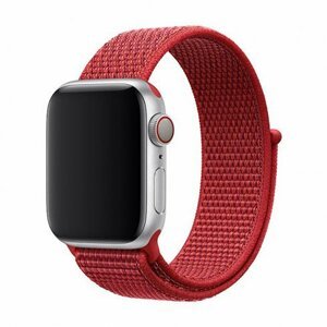 Sportovní náhradní řemínek Devia Deluxe Sport3 Series pro Apple Watch 44mm, červený