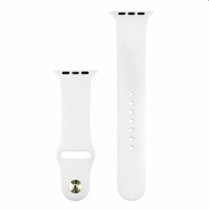 Silikonový řemínek COTEetCI pro Apple Watch 42/44/45mm, bílý