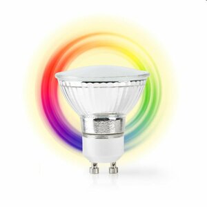 Smart RGB LED žárovka Nedis 5W GU10 330lm