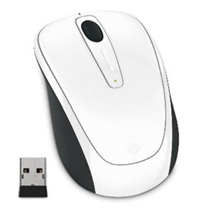 Microsoft Wireless mobilní myš 3500, white gloss