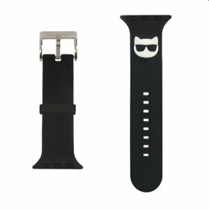Karl Lagerfeld Choupette Head řemínek pro Apple Watch 38/40mm, black