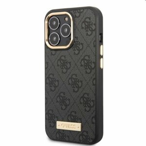 Pouzdro Guess PU 4G MagSafe pro Apple iPhone 13 Pro, černé