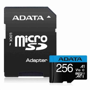 Adata SDXC 256 GB 100 MBps UHS-I U1 Class 10 s adaptérem