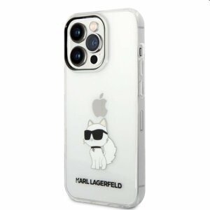 Pouzdro Karl Lagerfeld IML Choupette NFT pro Apple iPhone 14 Pro, transparentní