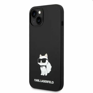 Zadní kryt Karl Lagerfeld Liquid Silicone Choupette NFT pro Apple iPhone 14 Plus, černé