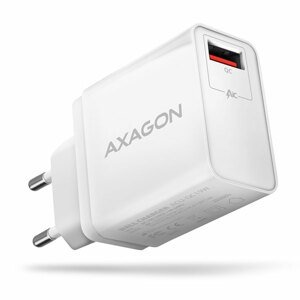 AXAGON ACU-QC19W síťový adaptér, 1x QC3.0/AFC/FCP/SMART, 19 W, bílý
