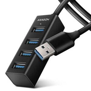 AXAGON HUE-M1AL 4x USB 3.2 Gen 1 MINI hub, metal, 1,2m USB-A cable