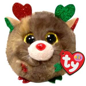 TY Puffies vánoční sob, Fudge 8 cm