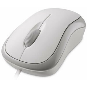 Microsoft Basic Optical Mouse, bílá - P58-00060