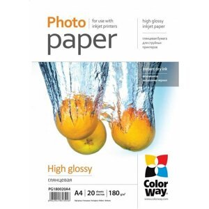 COLORWAY high glossy 180g/m2, A4, 50 listů - PG180050A4