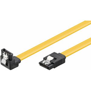 PremiumCord kabel SATA 3.0 kov.západka, 90°, 0,2m - kfsa-15-02