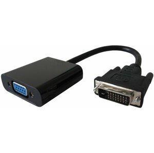 PremiumCord převodník DVI na VGA s krátkým kabelem, černá - khcon-22