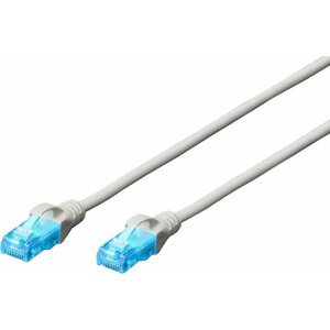 Digitus Ecoline Patch Cable, UTP, CAT 5e, AWG 26/7, šedý, 3m - DK-1512-030